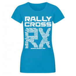 RALLYCROSS 2018 női felső, azúrkék 
